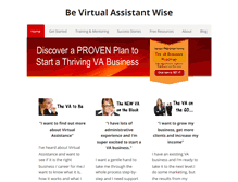 Tablet Screenshot of be-virtual-assistant-wise.com